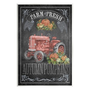 Stupell Industries Autumn Tractor Chalkboard Wall Plaque Art - 1 of 4