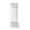 PAGED 23.6 inch Hall Tree for Entryway,Modern Slim Coat Rack with Shelves and 6 Hooks,Entryway Furniture for Hallway,Living Room,Bedroom - 3 of 4