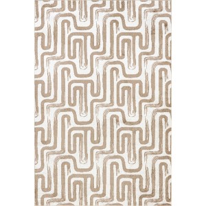 Nuloom Carmel Transitional Pet Friendly Machine Washable Area Rug, 4' x 6', Beige - 1 of 4