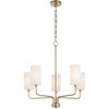 Quorum Lighting Charlotte 5 - Light Chandelier in  Aged Brass - 4 of 4