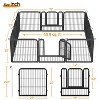 Yaheetech 12 Panels Dog Playpen Metal Pet Playpen, Black - 3 of 4