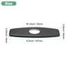 Unique Bargains 304 Stainless Steel Durable Rust Corrosion Resistant Faucet Escutcheons 1 Pc - 3 of 4