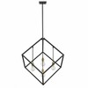 Modern 4-Light Pendant - Large Cube Shade, Steel, Dimmable, 34" Wide, Dry Rated - 3 of 4