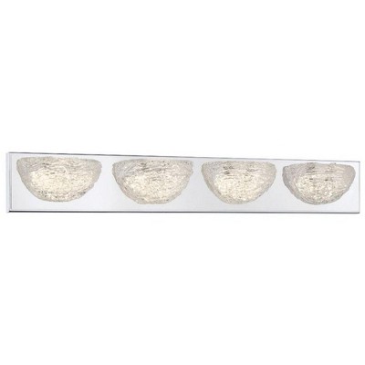 George Kovacs Lighting Modern Ice 4 - Light Vanity in  Chrome