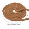 Unique Bargains Natural Thick Cotton Twisted Tug of War Rope 1 Pc - 2 of 4