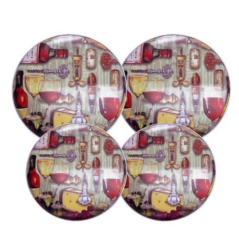 Range Kleen 4pk Round On Cloud Wine Burner Kover Set by Mary Beth Baker - image 1 of 4