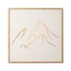 Nature Magick Adventure Mountains Bamboo Framed Wall Art White/Gold - Deny Designs - 2 of 3
