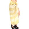 LA LEELA Women's Summer Beach Bikini Wraps Sarong Cover up Wrap Skirt Bathing suit Swimsuit Cover Ups for Swimwear Women One Size Gold, Floral - 2 of 4