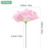 Unique Bargains Plastic Durable Realistic Reusable Silk Hydrangea Flowers with Stems for Home Decor/Wedding 9.84 In - 3 of 4