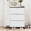47 In Shoe Storage Cabinet,Entryway Shoe Cabinet with 3 Flip Drawers,Freestanding Wooden Shoes Storage Organizer with Legs,for Entryway Hallway - 3 of 4