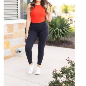 Women's The Alana 7/8 Ankle Length Leggings With Pockets - Julia Rose 2X/3X - 1 of 4