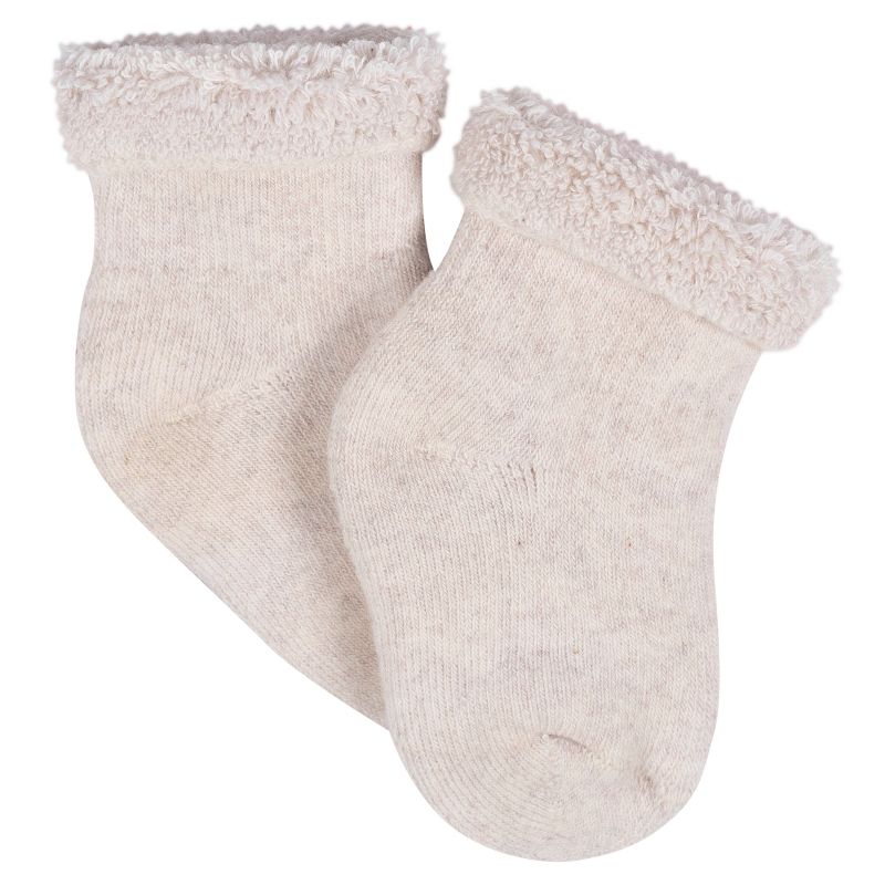Gerber Baby Neutral 12-Pack Terry Wiggle Proof® Socks Happy Veggies, 5 of 10