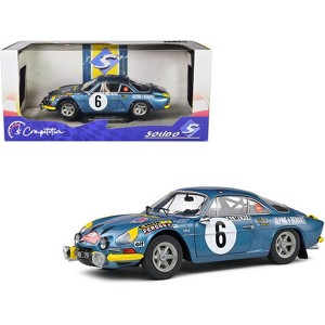 Alpine A110 1600S #6 Andruet - Pagani "Rallye Montecarlo" (1972) "Competition" Series 1/18 Diecast Model Car by Solido - 1 of 4