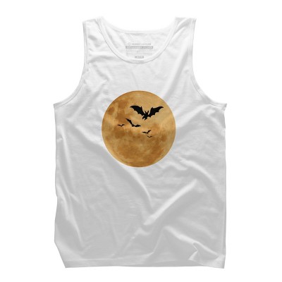 Men's Design By Humans Halloween - Moon By MonkeyStore Tank Top