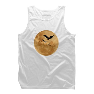 Men's Design By Humans Halloween - Moon By MonkeyStore Tank Top - 1 of 3