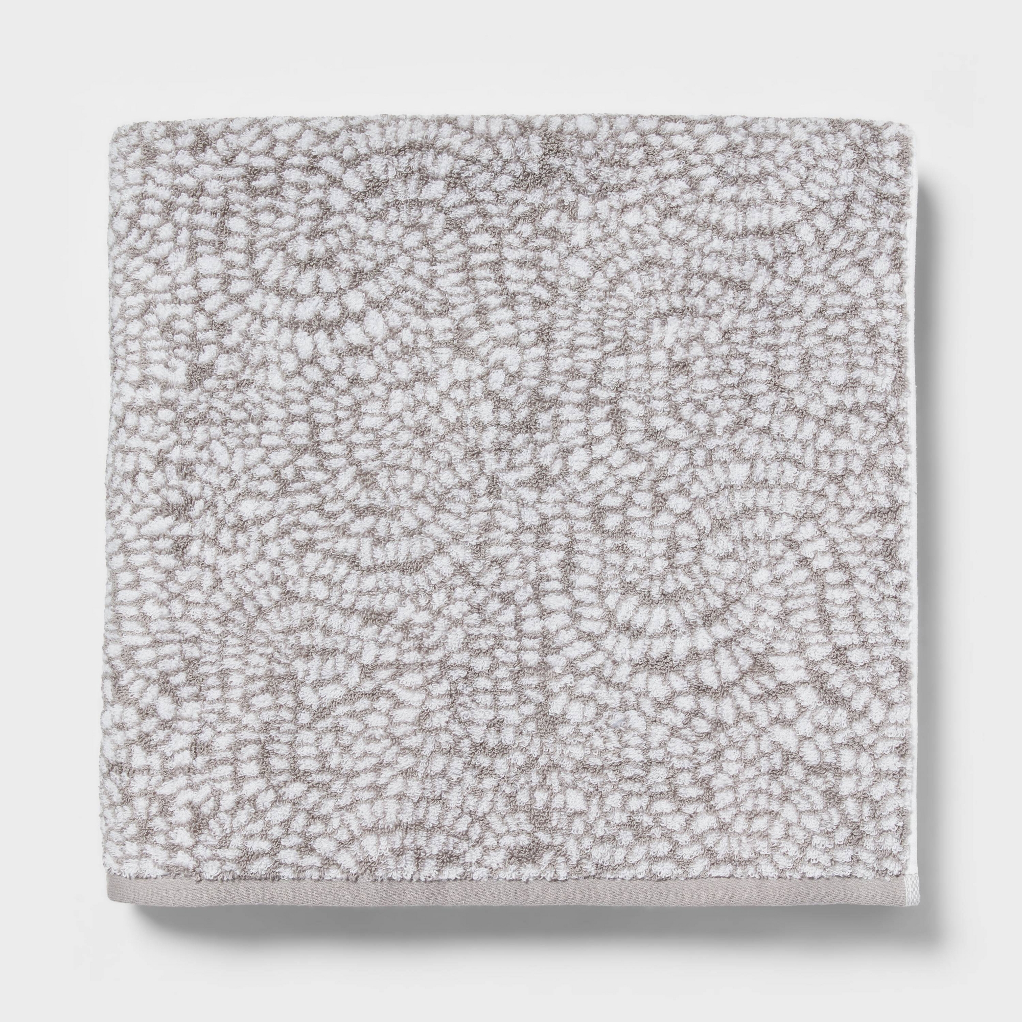 Performance Plus Oversized Bath Towel Gray Geo - Threshold™