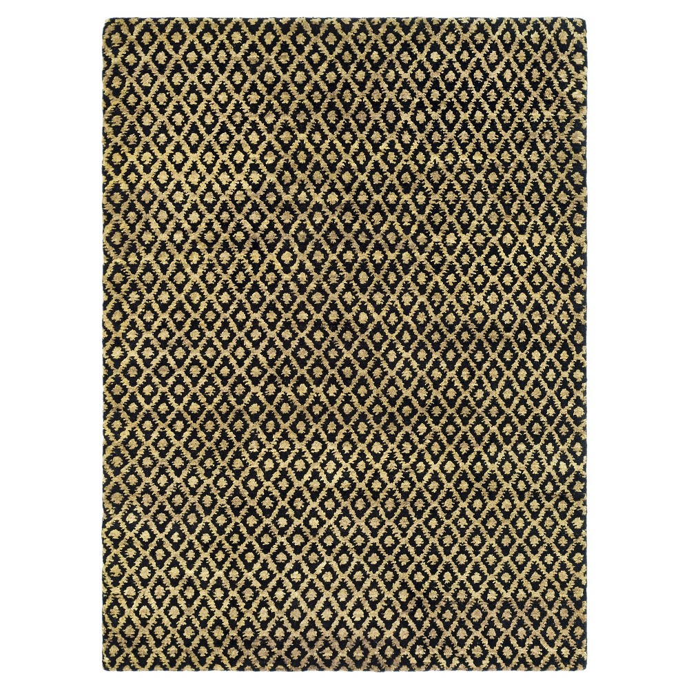 Black/Gold Geometric Tufted Accent Rug 3'x5' - Safavieh