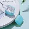 BONGEEK AirPods Pro Case Cover,Soft Silicone Protective Cases Cover Skin for Apple AirPod Pro Charging Case Keychain Front LED Visible,Nightglow Blue - 2 of 4