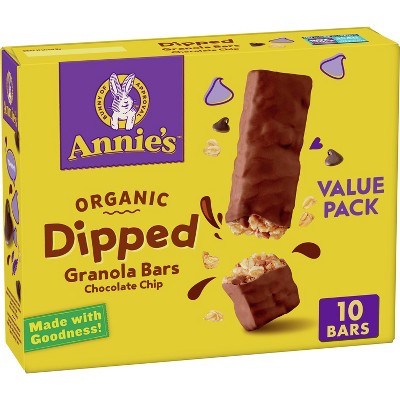 Annie's Organic Chocolate Dipped Granola Bars - 10ct/9.2oz