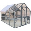 LAOTIES 110" Large Outdoor Wooden Catio,Cat Enclosure with Bridges,Catwalks And Small Houses,Covered Playpen For Multiple Cats - 2 of 4