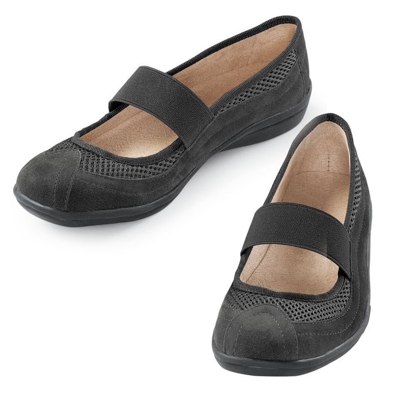 Collections Etc Slip-on Mary Jane Shoes, 2 of 4