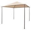 vidaXL Gazebo Outdoor Canopy Tent Patio Pavilion Wedding Party Tent with Roof - Beige 118.1" x 118.1" - 2 of 4