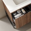 Osparple Bathroom Vanity with Sink,Bathroom Sink Vanity with Drawer and Open Shelf,36/30/24 inch Bathroom Sink Cabinet for Bathroom,Oak/Walnut - 4 of 4