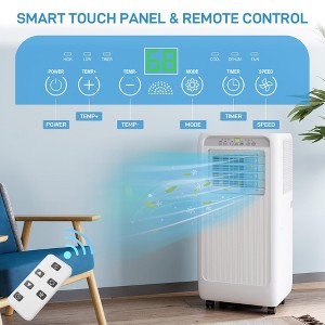 Portable Air Conditioner，10000 BTU AC Cooling for Room Spaces Up to 450sq.Ft, Quiet 4-IN-1 Portable Ac Unit With Dehumidifier Fan Function, Sleep Mode - 1 of 4