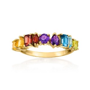 Ross-Simons 1.08 ct. t.w. Multi-Gemstone Ring in 14kt Yellow Gold - 1 of 4