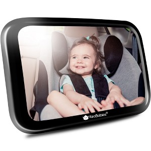 Baby Car Mirror, Large Shatterproof Baby Mirror for Car Seat Rear Facing, Baby Carseat Mirror for Infant - 1 of 4