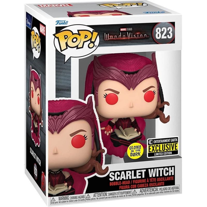 Funko 2 pack Marvel: Scarlet Witch, Book of the Damned #823 #823 glows, 3 of 4