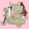 Girl's Star Wars May the Fourth Classic Characters T-Shirt - 2 of 4