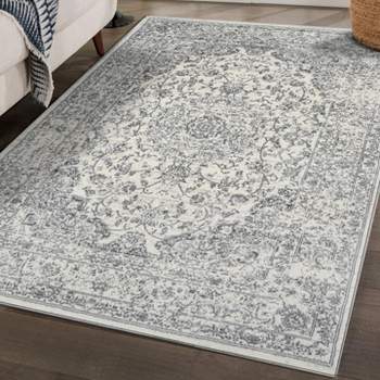 Luxe Weavers Marble Effect Abstract Gray 2x3 Area Rug : Target