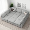 Belffin 9-Seater Sleeper Sectional - Convertible Cloud Couch with Plush Chenille & All-Module Storage - 4 of 4