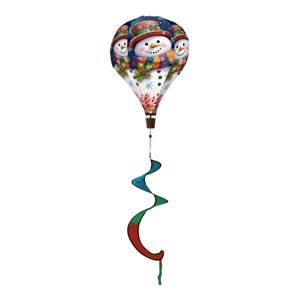 Briarwood Lane Friendly Snowman Winter Balloon Wind Twister 54x12