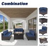ALAULM 8 Pieces Patio Furniture Set, Rattan Wicker Outdoor Conversation Sets, Furniture Sofa Set - 2 of 4