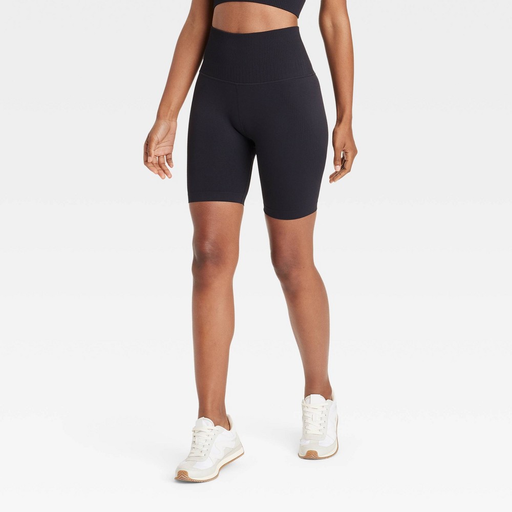 Women's Seamless High-Rise 6" Bike Shorts - JoyLab™ Black S