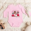 The Juniper Shop Valentine Kittens Baby Long Sleeve Bodysuit - 2 of 3