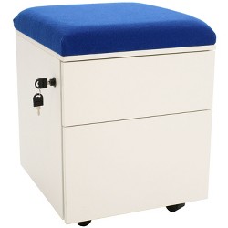 Rolling 2 Drawer Wheeled Storage Cabinet Green Casl Brands