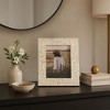 Decorative Picture Frame with Floral Vine Border - Elegant Photo Frame for Tabletop, Bedroom Nightstand, or Entryway Decor - Ivory & Tan - 3 of 4