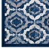 Modway Kalinda Trellis 5x8 Area Rug - Rustic Vintage Moroccan Design in Beige, Moroccan Blue, and Ivory, Soft Polypropylene - 2 of 4