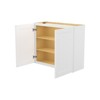 HOMLUX Easy-DIY 12 in D in Shaker White Ready to Assemble Wall Kitchen Cabinet 2 Doors-2 Shelves - 2 of 4