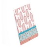 Bacati - Sophia Paisley Aqua/Coral Collapsible Laundry Hamper - 4 of 4
