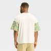 Houston White Men's Floral Print Short Sleeve Crewneck T-Shirt - White - 2 of 3