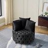 Velvet Upholstered Swivel Chair for Living Room - 3 of 4