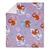 NoJo Disney The Little Mermaid Orange, Lavender, Aqua and White Ariel Super Soft Cuddly Plush Baby Blanket - 2 of 4