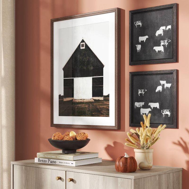 (Set of 2) 12&#34; x 12&#34; Cow Collection II Framed Wall Canvases - Threshold&#8482;, 3 of 8