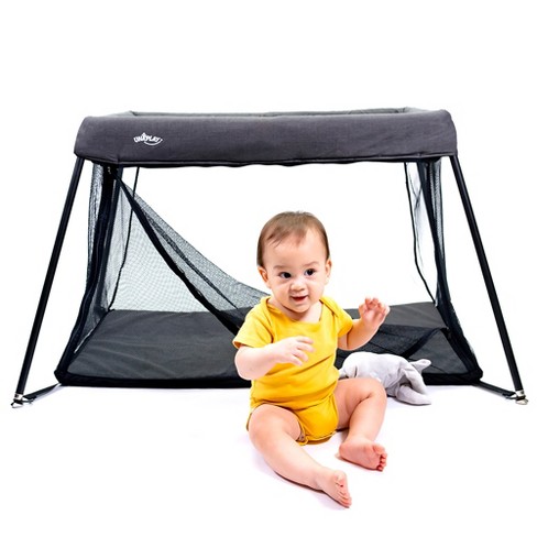 Travel Light Playard with Mesh Zipper Door