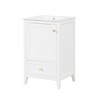 Akoasm 20 in. W Sink Bathroom Vanity with Soft Closing Door, Storage Rack and A Drawer-White - 3 of 4