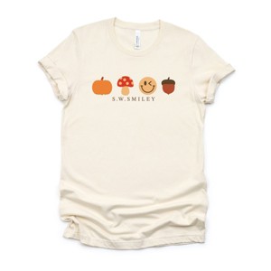 Simply Sage Market S.W.Smiley Fall Icons Short Sleeve Tee - 1 of 4